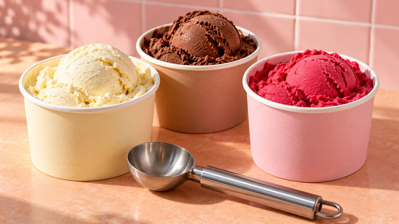 Ice cream and sorbet collection