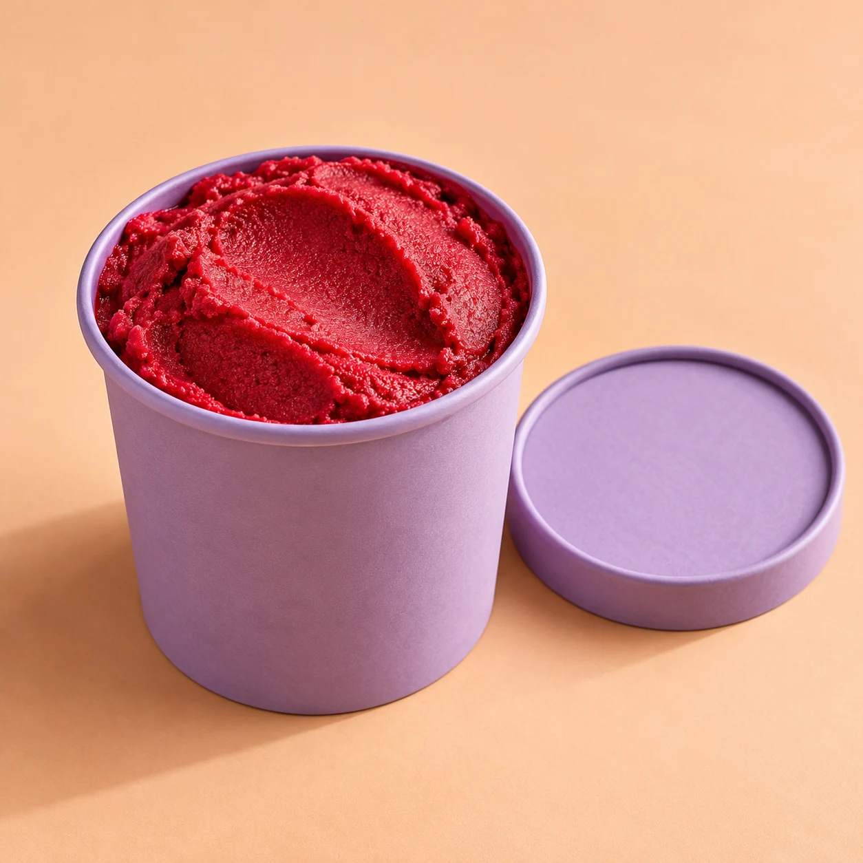 Raspberry fruit sorbet